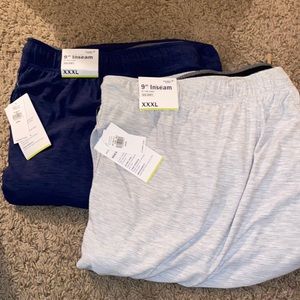 Two sets of 4” inseam shorts for men XXXL
